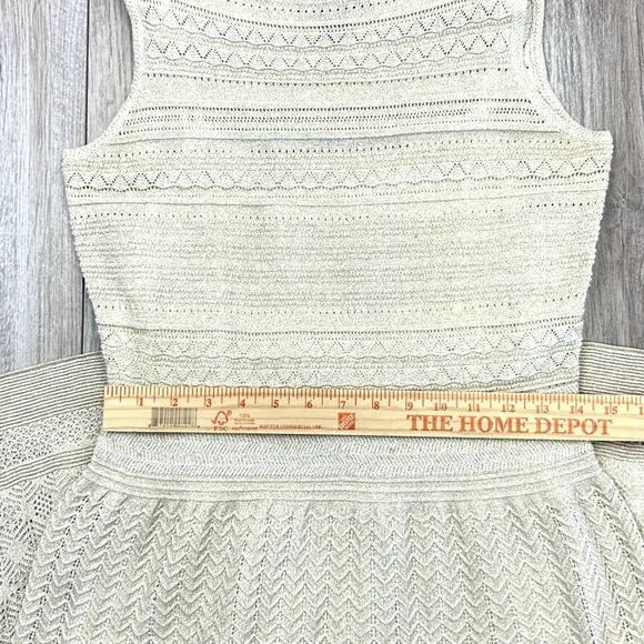 Lauren Ralph Lauren Stretch Pointelle-Knit Gold M Dress MSRP $295 - Picture 4 of 7